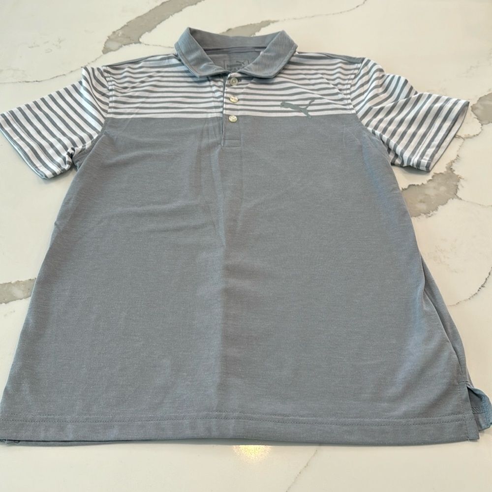 Puma boy’s collar Shirt. Large 11-12years. Great golf shirt. Super soft